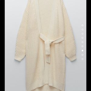 Zara front wrap knit cardigan. Size M. NWT.